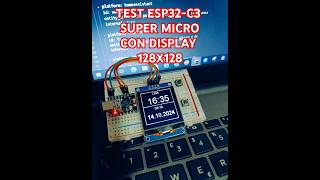 ESP32C3 SUPER MICRO CON DISPLAY 128X128 ESPHOME [upl. by Kimitri]