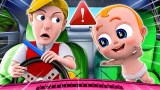 Car Safety Song 🚨🚓🚒  Baby Lets Buckle Up 👶🏻🍼  ✨NEW Nursery Rhymes For Kids [upl. by Annaiv]