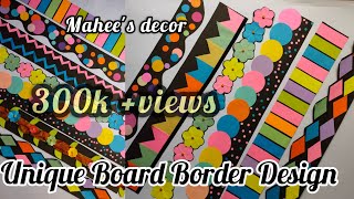 Display Board Border Design  Bulletin Board  Decoration Ideas for school Ep 28 maheesdecor [upl. by Clari]