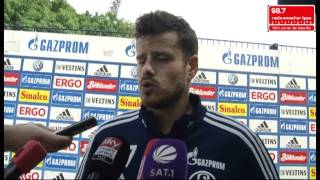 Interview mit SchalkeNeuzugang Tranquillo Barnetta [upl. by Llennyl]