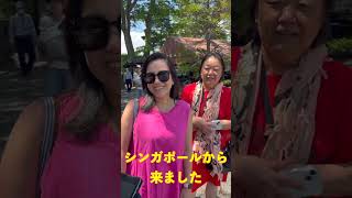 【公式】58 お城でインタビュー「松本へようこそ」・Welcome to Matsumoto [upl. by Nnylrebma]