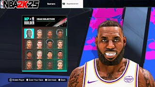 NBA 2K25 Lebron James Face Creation Best Face Creation Next Gen [upl. by Ermey]