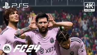 FC 24  Inter Miami vs Barcelona  Messi vs His Former Club [upl. by Brunell360]