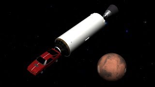 How Far Can The Roadster Get Explaining How The Falcon Heavy Can Reach Mars Outside Transfer Window [upl. by Gnidleif]