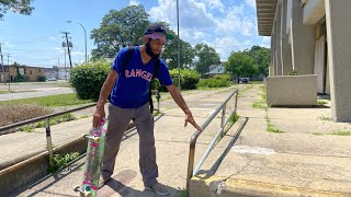 Solo Rail Skating Inkster Mi with Ranger Skate Academy skateboarding rail [upl. by Elimaj]