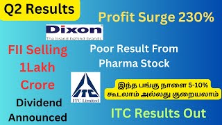 ITC SHARE results Q2 Results  இந்த பங்கு நாளை 510 கூடலாம் அல்லது குறையலாம்  230 Profit [upl. by Ylime553]