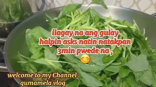 my simple resepispinach with salted egggumamela vlog 🙏❤😘 [upl. by Stirling]