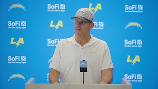 Jim Harbaugh On Team Chemistry After Titans Win  LA Chargers [upl. by Eleni310]