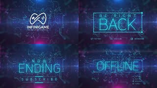 Live Stream Overlay Pack  After Effects Template [upl. by Gurney]