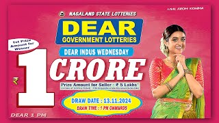 LOTTERY LIVE 1PM TODAY 13112024  Morning Nagaland Lottery Sambad LIVE [upl. by Olav]