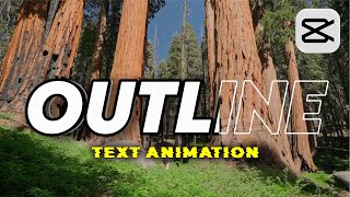 Create Stunning Outline Text Animation in CapCut [upl. by Orelie103]