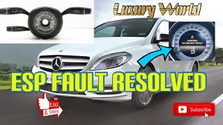 How to fix ESP Inoperative see owners manual Mercedes Benz B Class B200 [upl. by Donaldson748]