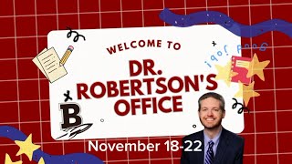 Dr Robertsons Office  November 1822 2024 [upl. by Cadmar]