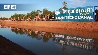 Camboya comienza las obras de su faraónico y controvertido canal financiado por China [upl. by Tama499]