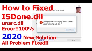 How to FixedISDonedll error on win 10 win 7 Very EasyNew Method 2020Fitgirl Repack Error [upl. by Eeliram]