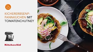 Vegane Geschmacksexplosion Kichererbsenpfannkuchen mit Tomatenchutney  Rezepte  KitchenAid [upl. by Suriaj]