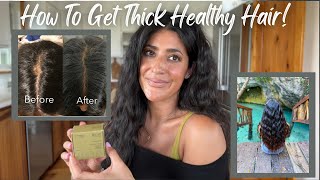 How To Get Thick Healthy Hair Reverse Hair Loss [upl. by Ojiram]