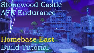 Stonewood Endurance Castle Homebase East Build Tutorial  Fortnite StW [upl. by Lange453]