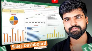 Quick and Easy Sales Dashboard in Excel – StepbyStep Guide [upl. by Faydra]