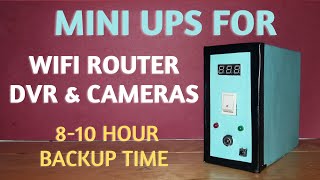 DIY WIFI Router UPS Circuit  Mini UPS For WIFI Router Circuit Diagram [upl. by Linnie]