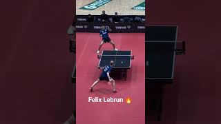 Felix Lebrun 🔥🏓💯 tabletennis rally pingpong [upl. by Serrell918]