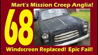 Marts 100E part 68 Windscreen Refit with new rubber It doesnt go well 2406 [upl. by Tenaej]