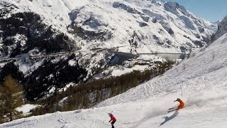 TIGNES  PISTE MYTHIQUE DE LA SACHE [upl. by Yeslek]