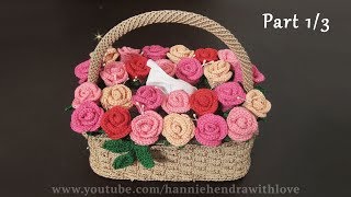 Crochet  Merajut Cover Kotak Tisu  Tissue Box Cover Part 13 [upl. by Sawyor]