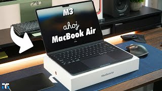 13quot M3 Midnight MacBook Air Unboxing amp First Impressions [upl. by Cicenia7]