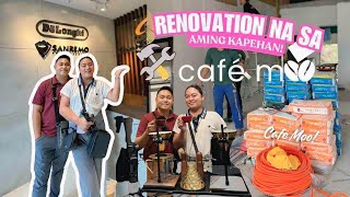 UPDATE SA AMING KAPEHAN RENOVATION IS REAL CAFE MOO BREWING SOON [upl. by Adnorehs]