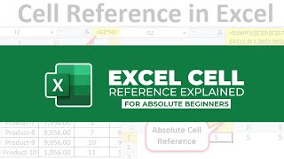 Simple Excel Cell References for Beginners Learn Absolute Relative and Mixed Cell References [upl. by Ylrehs]