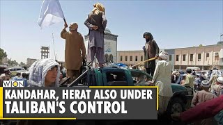 Afghanistan Crisis Taliban waves flag over Herat police HQ [upl. by Mirella]