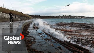 Bomb Cyclone Thousands left without power in southwestern BC after hurricanelike winds [upl. by Gwyn]