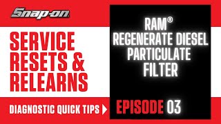 DPF Regeneration on a RAM®  Service Resets amp Relearns [upl. by Claudell]