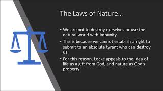 Classical Liberalism Lockes State of Nature and the Natural Law 2 [upl. by Peoples186]