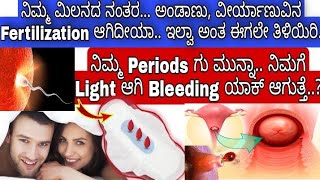 Successful fertilization symptoms  Fertilization symptoms kannada Vishnushreyachannel [upl. by Annanhoj595]