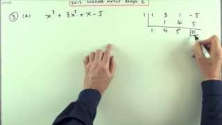 2013 SQA Higher Maths paper 2 no3 Factorise a cubic expression [upl. by Rowell]