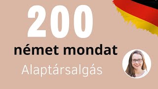 200 Német mondat I Alaptársalgás [upl. by Theodoric]