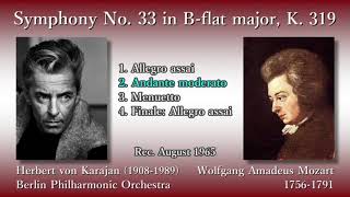 Mozart Symphony No 33 Karajan amp BPO 1965 モーツァルト 交響曲第33番 カラヤン [upl. by Nahej]