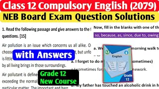 Class 12 Compulsory English Board Exam Model Question Solution 2081 2024  Grade 12 English [upl. by Yumuk]