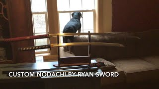 Unboxing A Custom Nodachi From Ryan Sword [upl. by Perot]