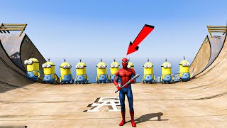 Spiderman Funny GTA 5 Ragdoll Fails You Cant Miss [upl. by Malo]