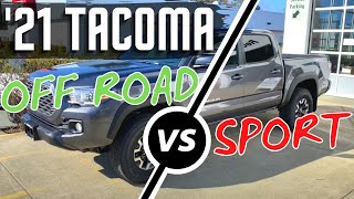 TOYOTA TACOMA TRD OFF ROAD VS TRD SPORT  WHAT ARE THE DIFFERENCES [upl. by Analihp]