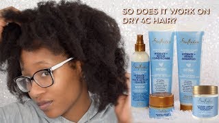 Shea Moisture Manuka Honey and Yogurt 4c Hair Demo and Review [upl. by Adym]