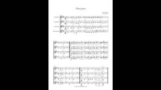 D Bortnianski Tibie paiom – Arrangement for clarinet quartet [upl. by Hcra]