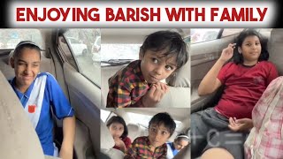 Enjoying Barish with family funny viralvideo unfreezemyacount [upl. by Ahsilat]