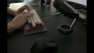 S60V2 Pink PC with GMK Olivia Typing Sound Test [upl. by Siva]