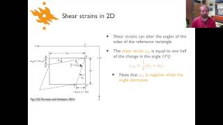 Geodynamics  Lecture 44 Normal and shear strains [upl. by Naej]