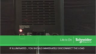 Understanding the Building Wiring Fault LED on APC UPS amp Surge Products  Schneider Electric Support [upl. by Blackington87]
