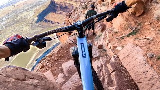 PORTAL KING OF THE DOUBLE BLACK DIAMONDS  Mountain Biking Moab [upl. by Kerri403]